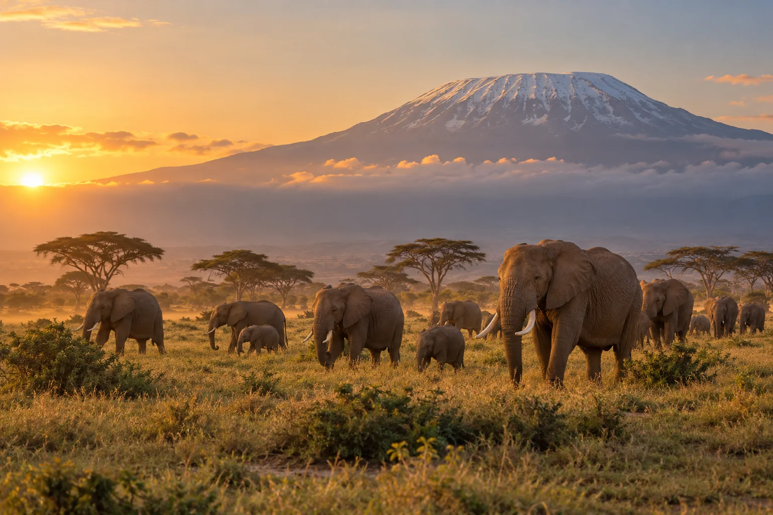 Illustrative scene for Amboseli National Park